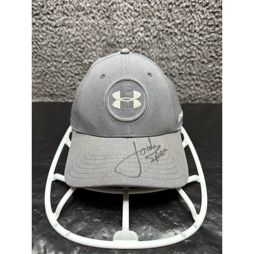 Jordan Speith Signed Under Armour Jordan Speith Golf Cap Gray Mens Size L/XL